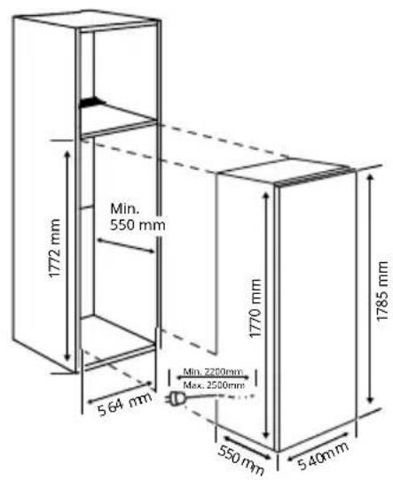 TEKA RSL 73385 FI - Installation in cabinet - 1