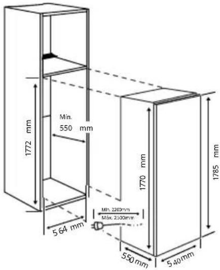 TEKA RSL 73385 FI - Instalação no armário - 1