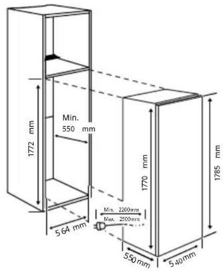TEKA RSL 73385 FI - Installation dans l'armoire - 1