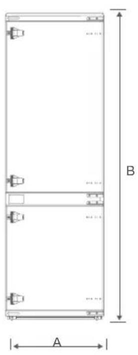 TEKA RBF 78785 FI - Diagrama de requisitos de espacio - 1