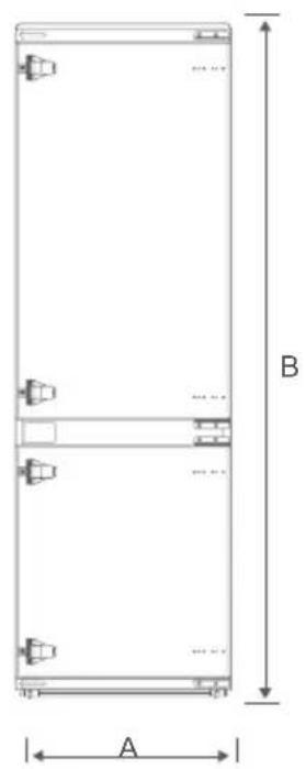 TEKA RBF 78785 FI - Diagrama de requisitos de espaço - 1