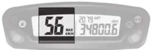 Sherco ENDURO 450-500 SEF (2026) - SPD function Current speed (screens 1 and 2): - 1