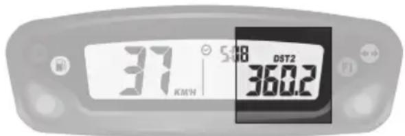 Sherco ENDURO 450-500 SEF (2026) - Funktion DST Tageskilometer (Display 1): - 1