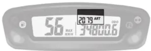 Sherco ENDURO 450-500 SEF (2026) - Fonction ODO totaliseur (écran 3) : - 1