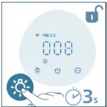 PHILIPS AC2221 - Užrakto nuo vaikų nustatymas - 2