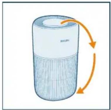 PHILIPS AC2221 - Filtro jdėjimas - 1