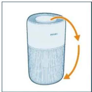 PHILIPS AC2221 - Memasang filter kembali - 1