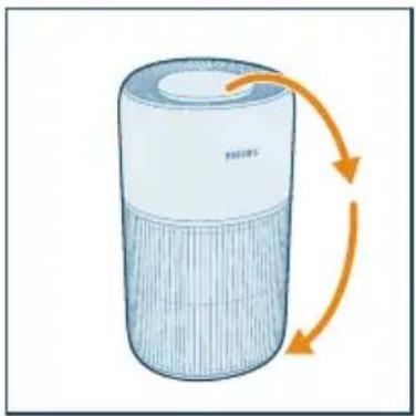 PHILIPS AC2221 - Filtri paigaldamine - 1