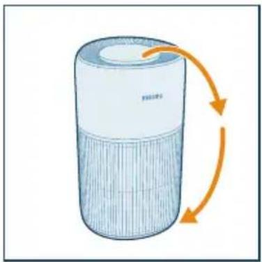 PHILIPS AC2221 - Installing the filter - 1