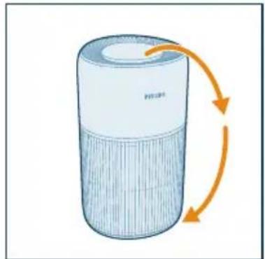 PHILIPS AC2221 - Instalace filtru - 1