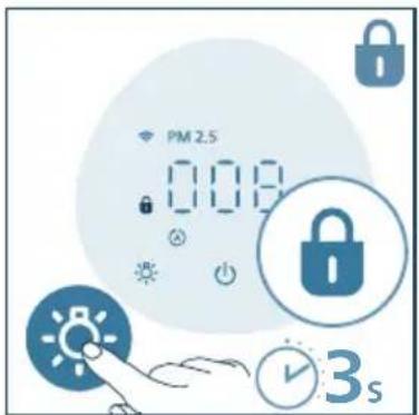 PHILIPS AC2221 - Налаштування функції блокування від дітей - 1