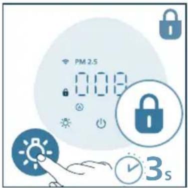 PHILIPS AC2221 - Impostazione del blocco bambini - 1