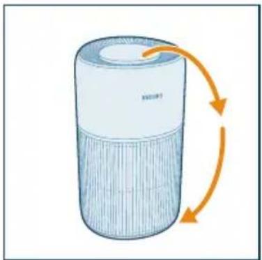 PHILIPS AC2221 - Menjava filtra - 1