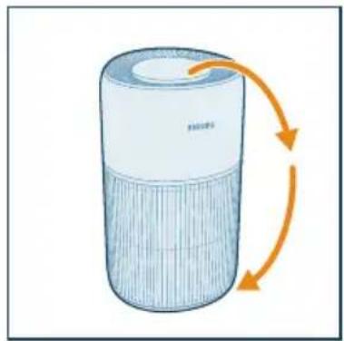PHILIPS AC2221 - Instalar o filtro - 1