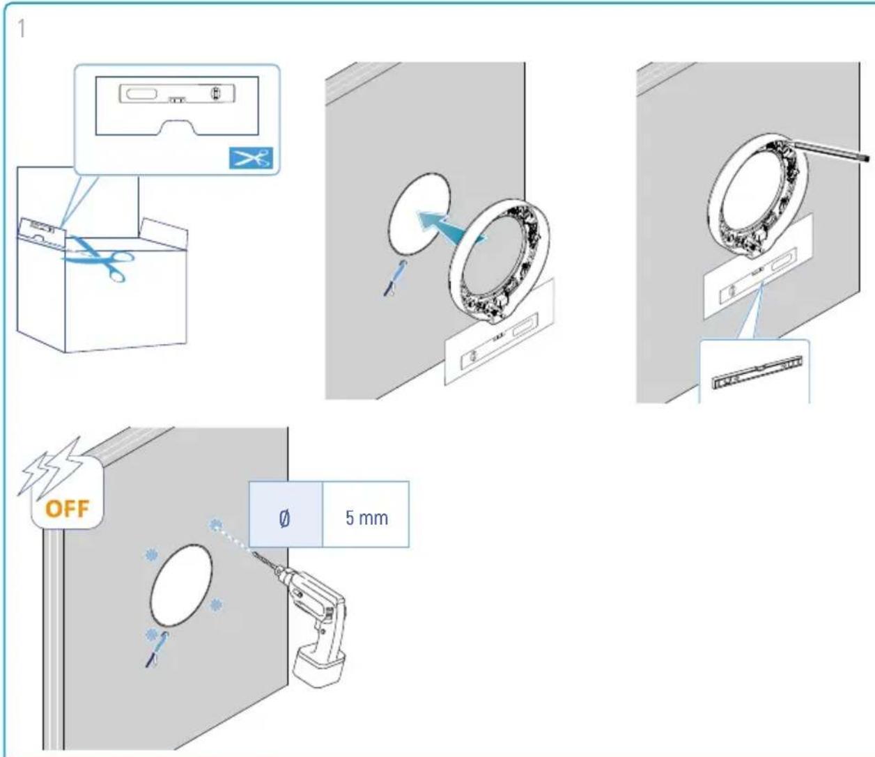 Fantini Cosmi ECOCOMFORT 3 - TROUS DE FIXATION DE L'UNITÉ ÉLECTRONIQUE - 1