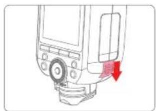 Neewer Z2PRO-F - Insertion et retrait de la batterie - 1