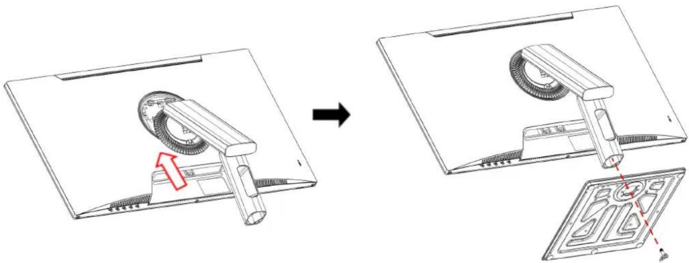 Japannext JN-IPS27WQHDR-C65W-FLD-T - Assembling the Monitor Base - 1