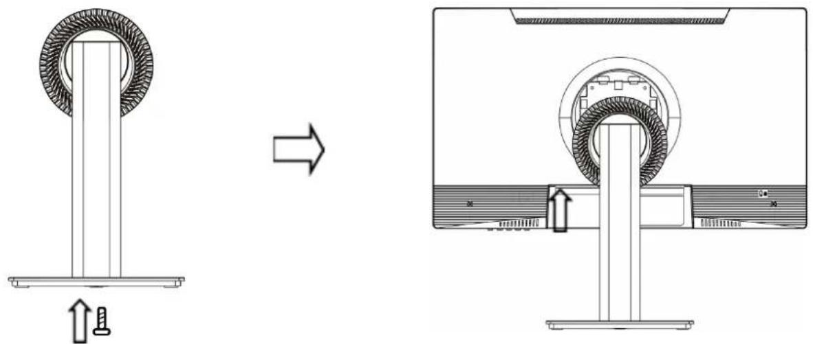 Japannext JN-IPS2152FHDR-T - Assembling the Monitor Base - 1