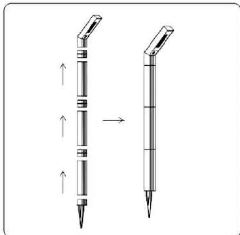 V-TAC VT-10185 - Installazione dei picchetti - 1