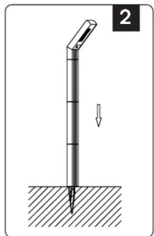 V-TAC VT-10185 - Spike Installation - 2