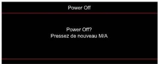 OPTOMA UHD35Bx - Mise hors tension - 1