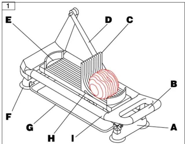 Dito Sama 601157 - COUPE-TOMATES MANUELS modèle 2 CT5/6/10 - 1