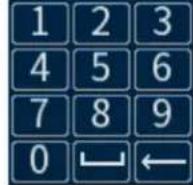 Lorex D241A81B - Pour utiliser le clavier complet : - 1