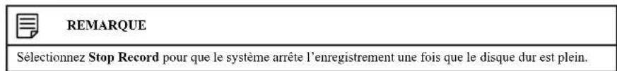 Lorex D241A81B - Pour configurer la durée de l'enregistrement : - 2
