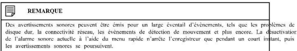 Lorex D241A81B - Pour ouvrir le menu rapide : - 2