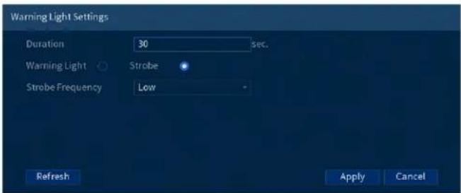 Lorex D241A81B - Pour configurer les paramétres de dissuasion : - 2