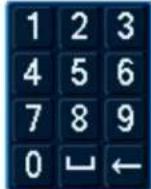 Lorex N881A38B - Pour utiliser le clavier numérique : - 1