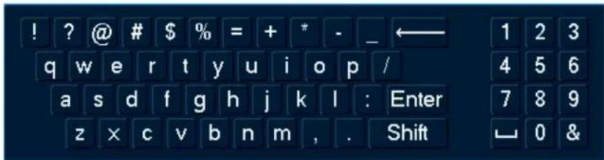 Lorex N881A38B - Pour utiliser le clavier complet : - 1