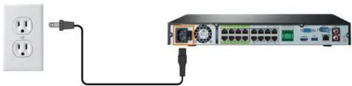Lorex N881A38B - ÉTAPE 5 : Connexion de l'adaptateur d'alimentation - 1