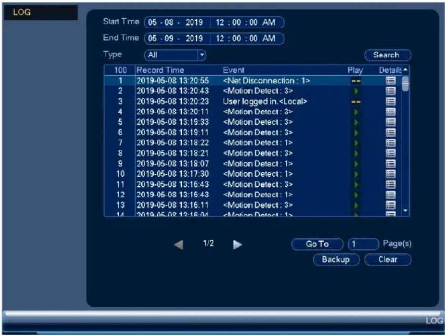 Lorex N881A38B - Journal système - 1