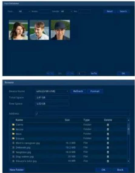 Lorex D871A82B - Pour lancer une recherche intelligente concernant les événements de reconnaissance de visages par image : - 2