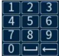Lorex D871A82B - Pour utiliser le clavier complet : - 1