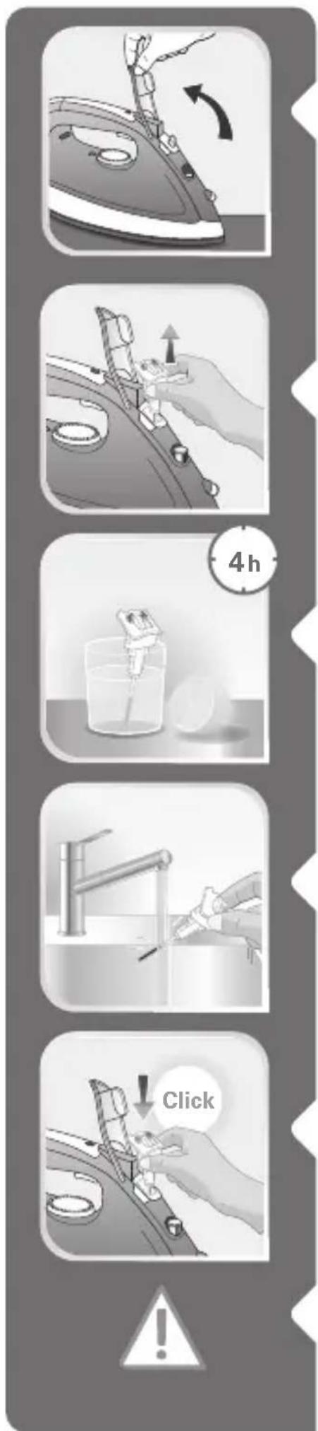 TEFAL Access FV1534 - Nettoyez la tige Anti-Calcaire(une fois par mois) - 1