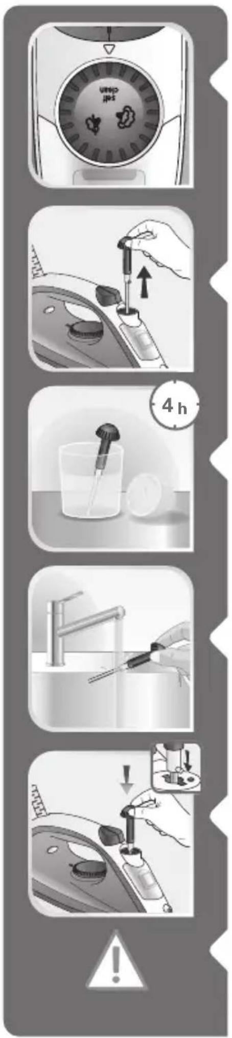 TEFAL Steam Essential FV1033 - Cleaning the anti-limescale collector (once per month) - 1