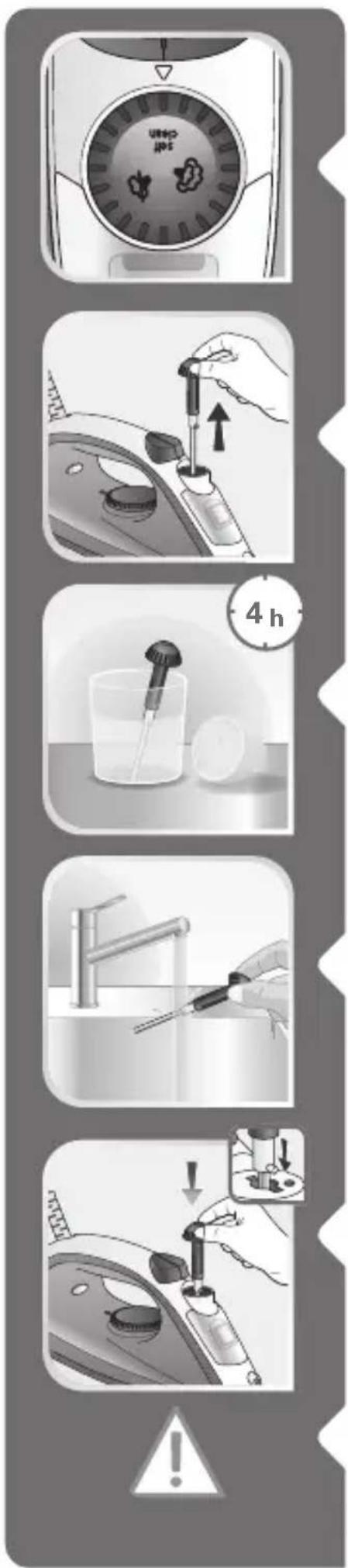 TEFAL Steam Essential FV1026 - Limpie la varilla antical (una vez al mes) - 1