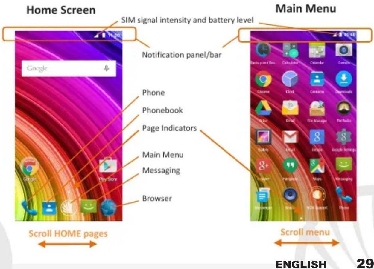 NGM You Color M502 - The main menu - 1