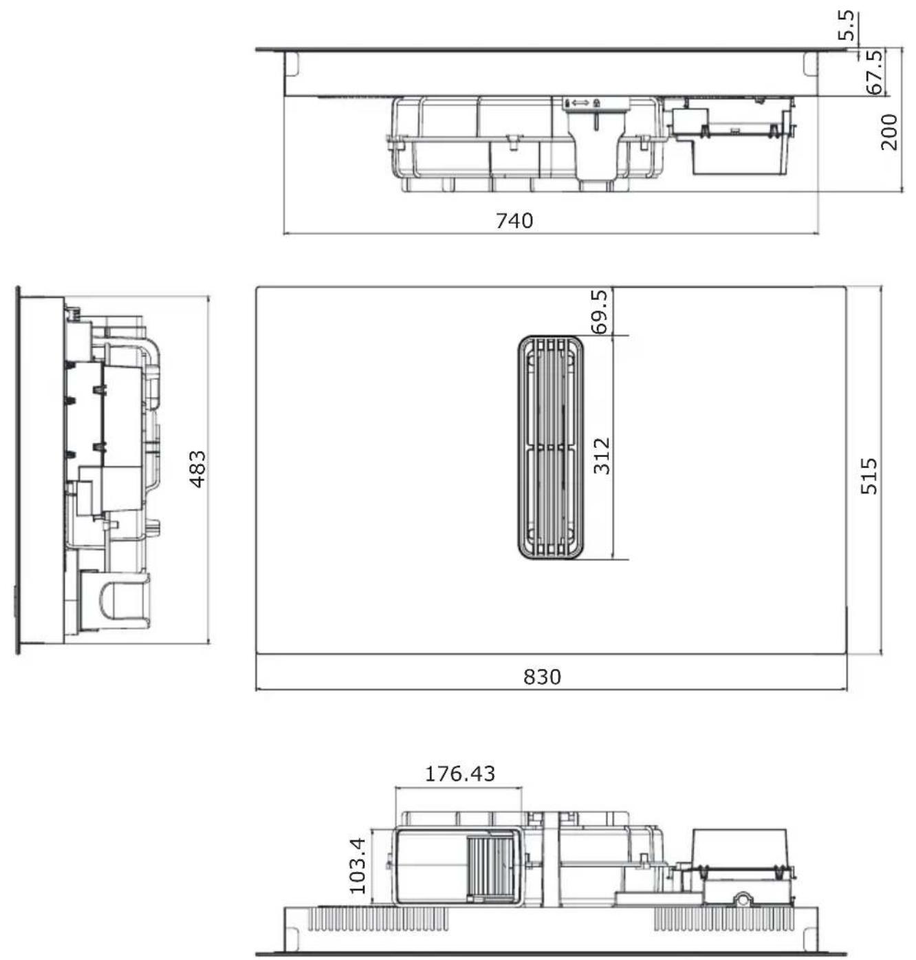 AMICA DHKI 752 880 C - INSTALL THE APPLIANCE - 1