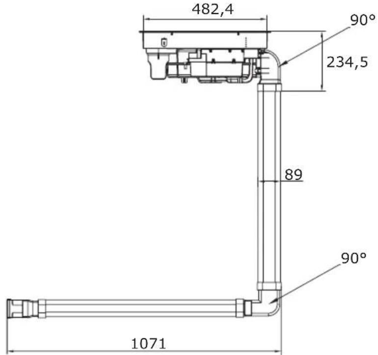 AMICA DHKI 752 880 C - SADA POTRUBÍ PRO INDUKČNÍ VARNOU DESKU S ODSAVAČEM - 2
