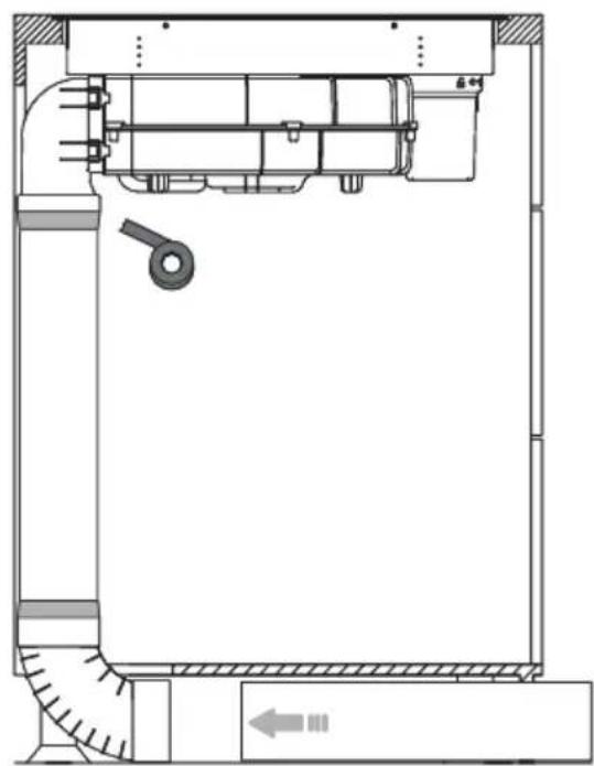 AMICA DHKI 752 880 C - Sada potrubí pro indukční varnou desku s odsavačem - 3
