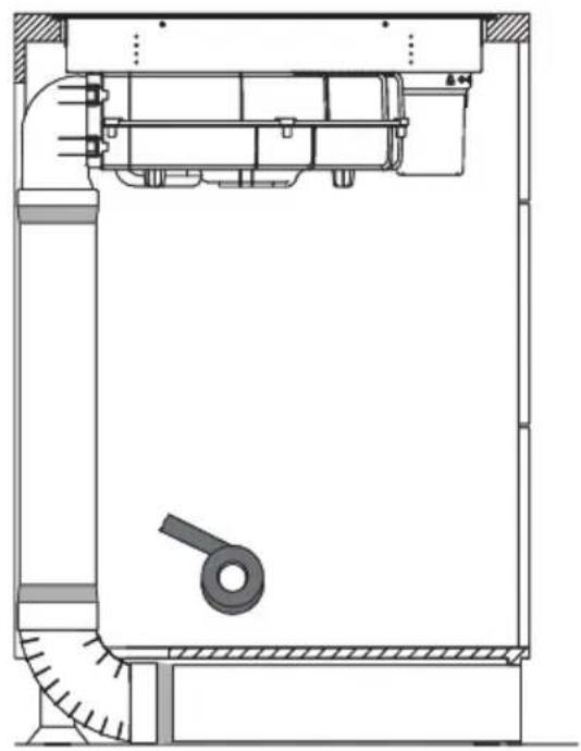 AMICA DHKI 752 880 C - Installation of a pipe set for induction hob with extractor - 4