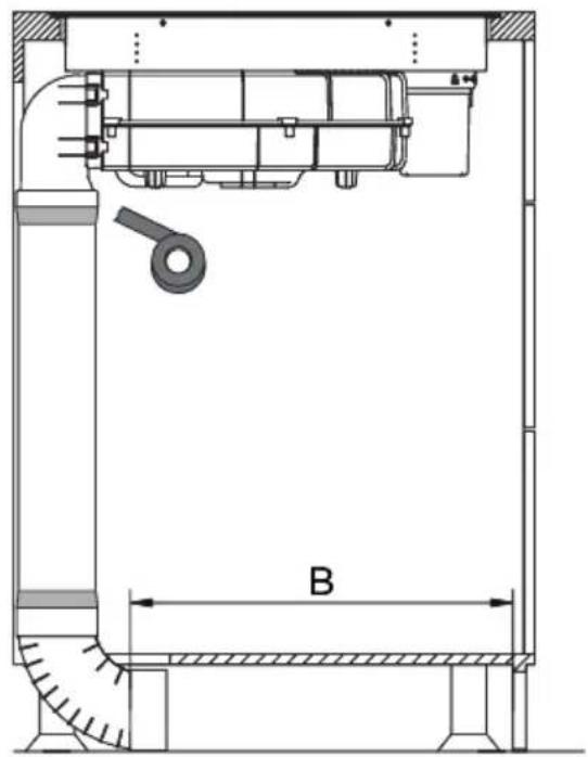 AMICA DHKI 752 880 C - Installation of a pipe set for induction hob with extractor - 1
