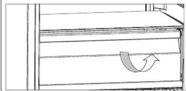 SHARP SJ-FBA05DTXLE-EU - Extracción del estante enfriador: - 1