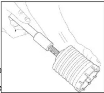 MILWAUKEE M18 Fuel 2718-20 - Using Rotary Percussion Core Bits - 1