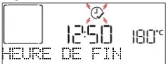 HEURE DE FIN 12:50 180°C