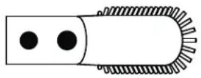 SHARP VC-SV12AEU-W - Escova de Bocal Largo (apenas para VC-SV28AEU-B) - 1