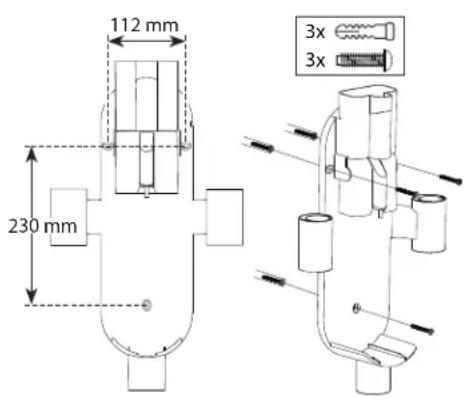 SHARP VC-SV12AEU-W - Instalación del Soporte de Pared - 2
